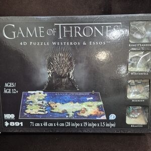 4D Cityscape Game of Thrones Westeros & Essos 891-Piece Puzzle